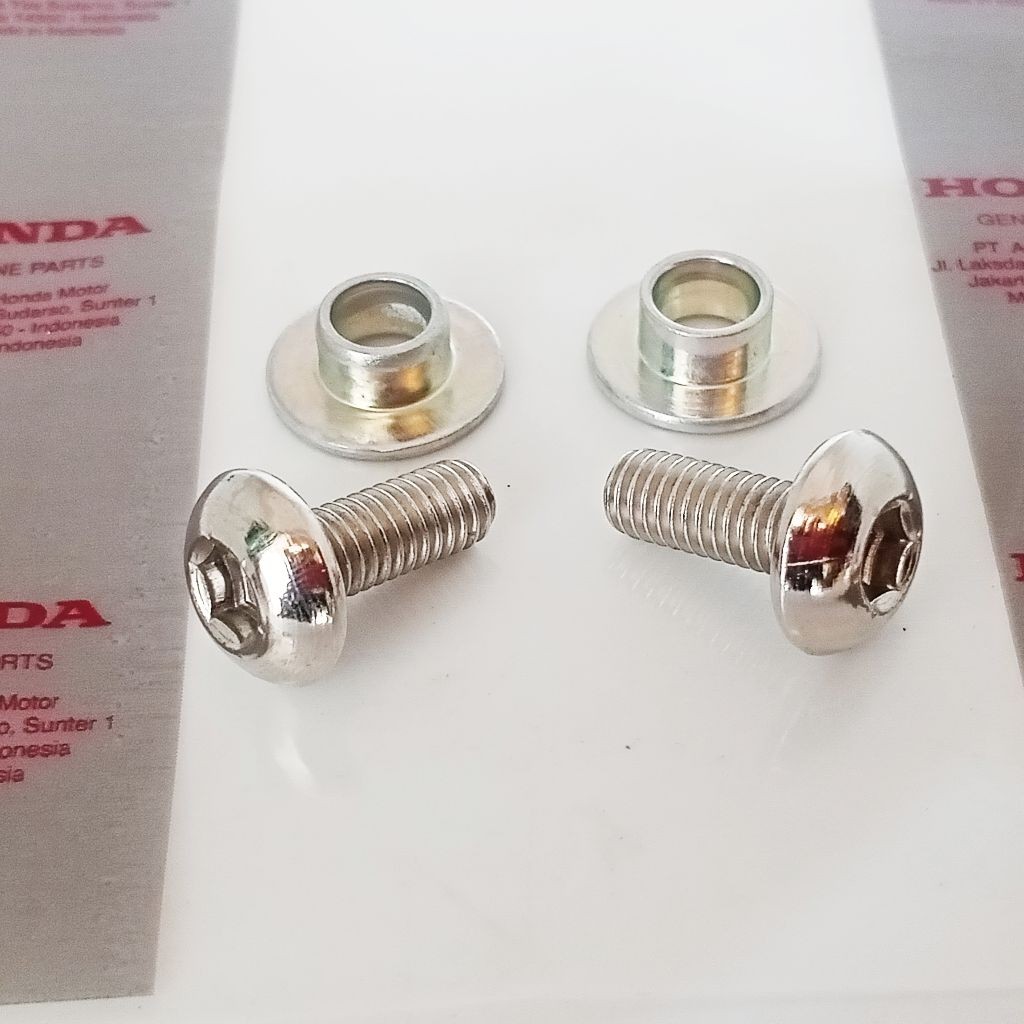 2pcs L5 ไอเสีย Shield Mount Bosh Bolts สําหรับ HONDA BEAT SCOOPY GENIO BEAT STREET VARIO110 ไอเสีย P