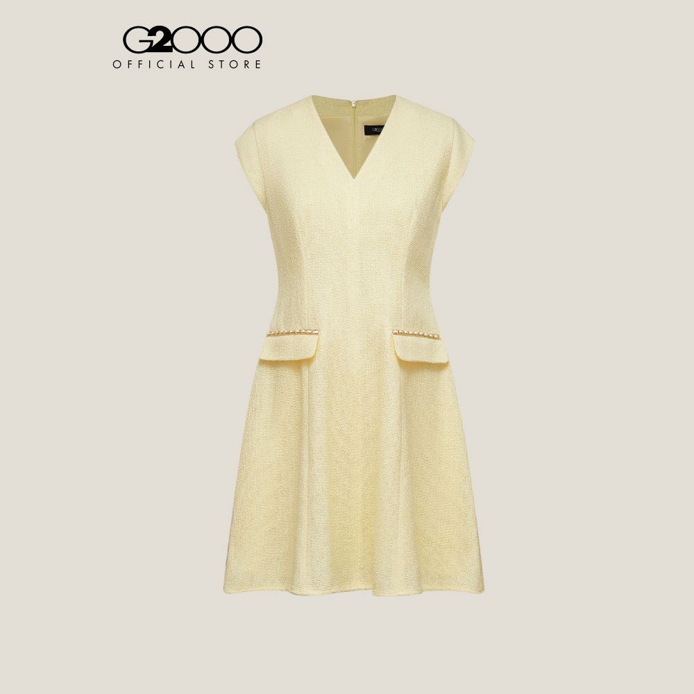G2000 เดรสสำหรับผู้หญิง Fit & Flare Shape รุ่น 5123310645 YELLOW