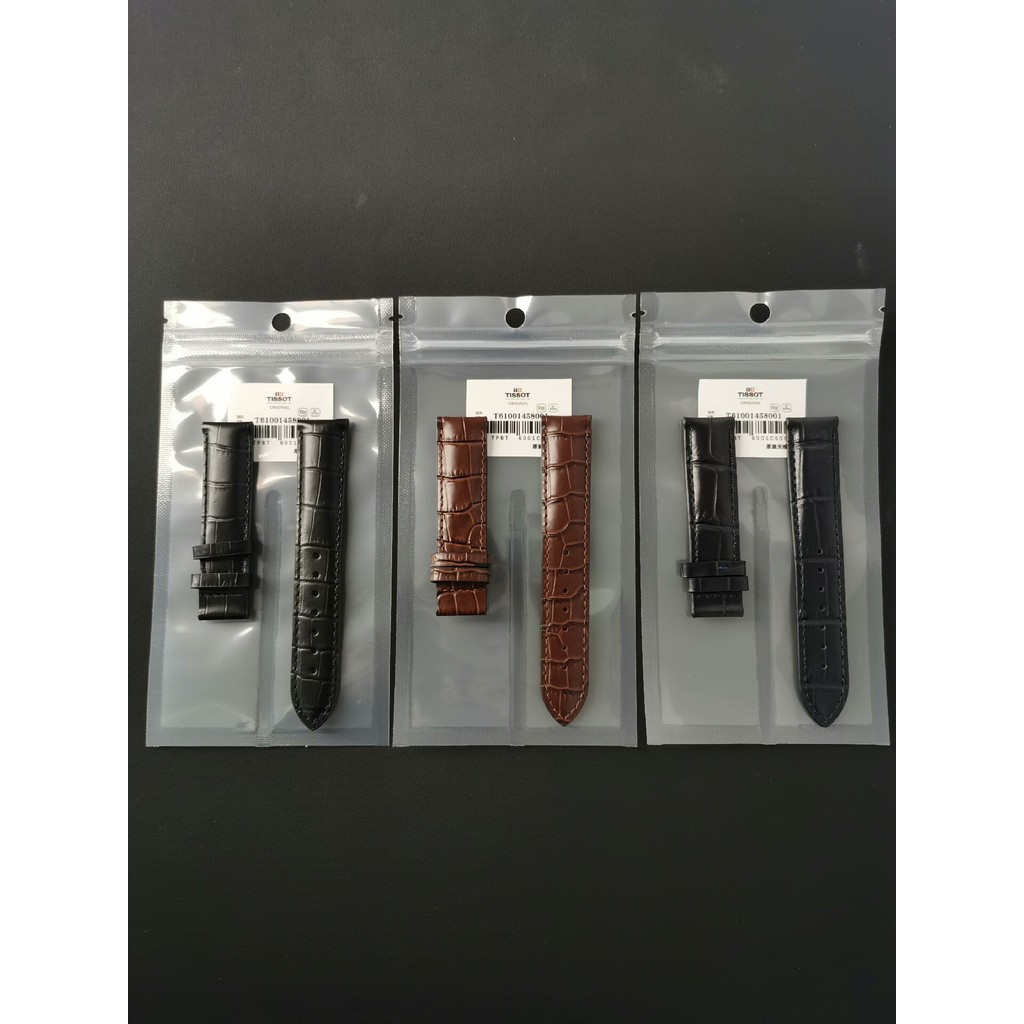 เหมาะสําหรับ Tissot Leroke สาย T41 Original 1853 สายหนังแท้ t41/006 Cowhide สายนาฬิกาผู้ชายผู้หญิง