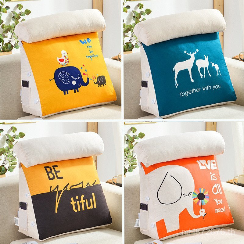 หมอนเตียงสํานักงาน xyt นุ่มเอวเบาะเบาะคอเบาะเบาะหลังโซฟาสามเหลี่ยมขนาดใหญ่ข้างเตียง SAH0