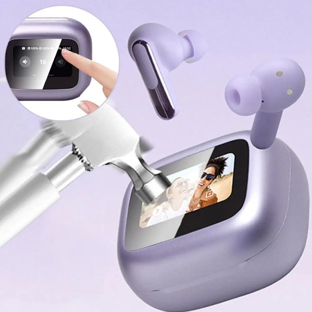 2PCS หน้าจอ LCD ฟิล์มป้องกันสําหรับ JBL Live BEAM 3/JBL Live Buds 3/JBL Live Flex 3 Clear Scratch Proof บลูทูธ Hearphone กล่องฟิล์มป้องกันหน้าจอ