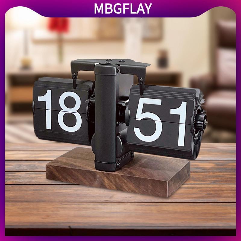 [mbgflay] Flip Desk Clock Digital Auto Flip Clock Multifunctional Decor Mechanical Flip