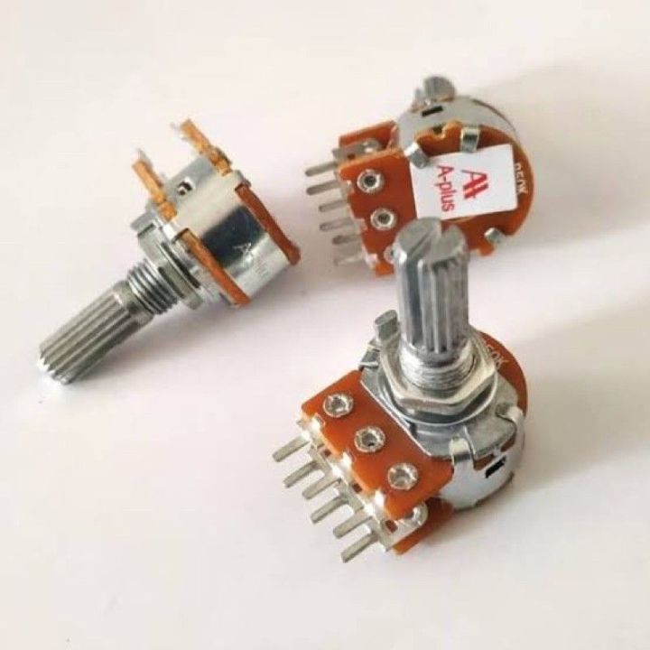 APlus Potentiometer 6 ฟุตสเตอริโอ Potentiometer หลายมูลค่า 10K 20K 50K 100K