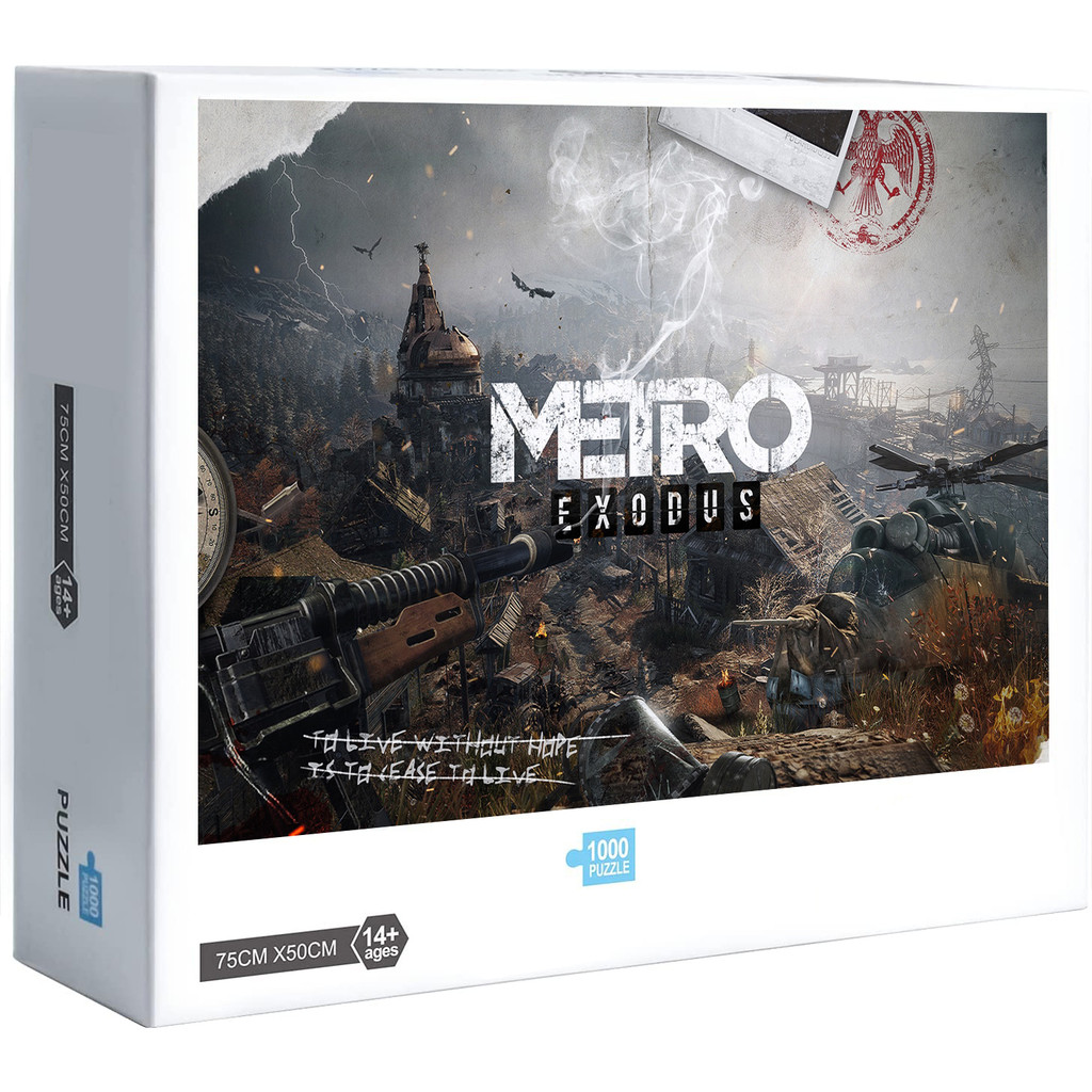 Metro Exodus จิ๊กซอว์ปริศนาของเล่นตกแต่งของขวัญ 1000 ชิ้น