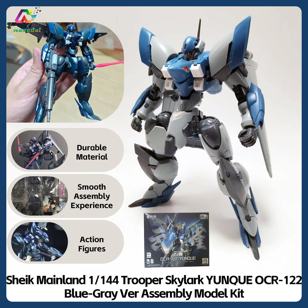 Sheik แผ่นดินใหญ่ Trooper Skylark YUNQUE OCR-122 1/144 ชุดประกอบตัวเลขการกระทํา Combat Color/Blue-Gr
