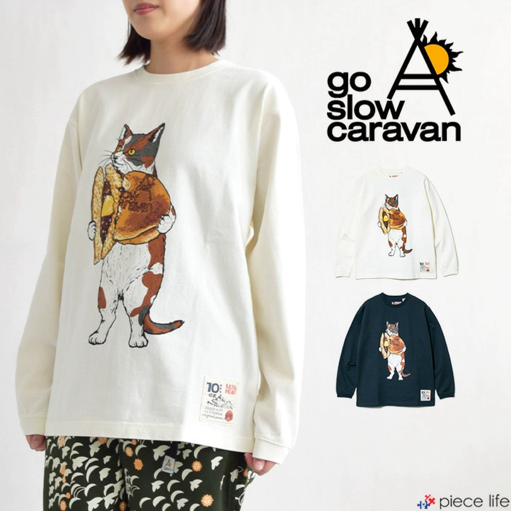 Nikko Outdoor Crew Neck Cat Print Crew Neck Casual Loose Oversize Long Sleeve T-Shirt