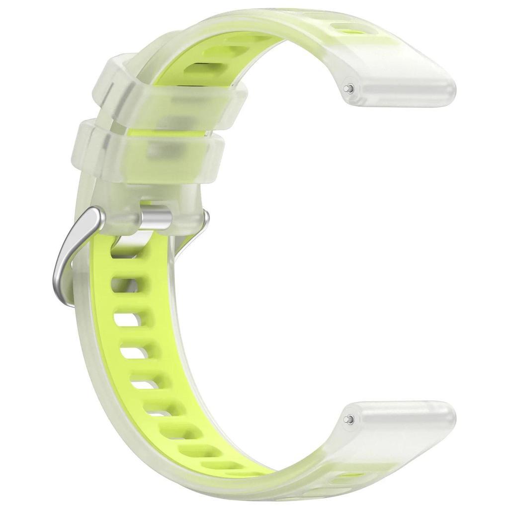 22 มม.20 มม.โปร่งแสงทูโทนซิลิโคนสําหรับผู้เบิกทาง Garmin 570 265 255 165 55/Vivoactive 6 5 4/Venu 3 2 Plus สายนาฬิกา ราคา ถูกที่สุด ดีลบีเคเค แกลเลอรีภาพที่ 5