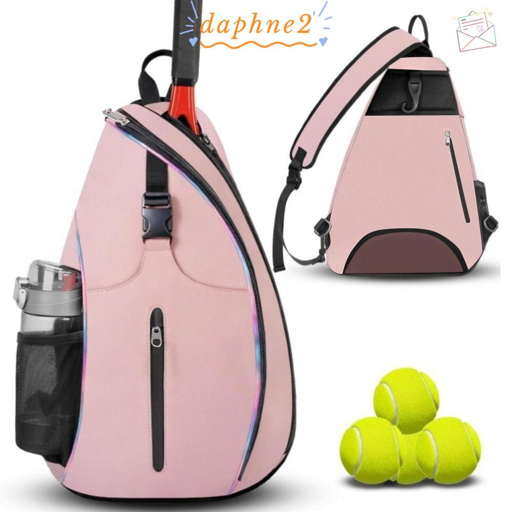 กระเป๋าเป้สะพายหลังแร็กเก็ตดอง DAPHNES ซิปปิดที่แข็งแกร่งสำหรับไม้เทนนิสและกลับด้านความจุขนาดใหญ่ทนทาน เหมาะสำหรับ Pickleball Paddle และอุปกรณ์ออกกำลังกายยิม