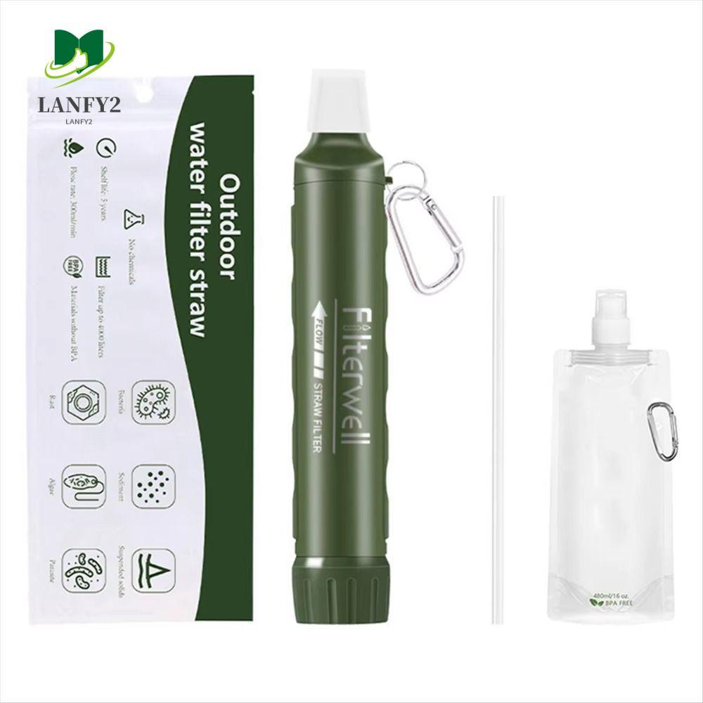 เครื่องกรองน้ำพกพา Allen Filter กะทัดรัด สำหรับเดินทางและแคมปิ้ง พร้อมฝอยดื่ม