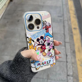 💖Babi💖 เคสสำหรับไอโฟน มิกกี้ เคสไอโฟน 13 สำหรับ IPhone 11 17 15 14 13 12 16 Pro Max 7 Plus 8Plus XS X XR Max เคส