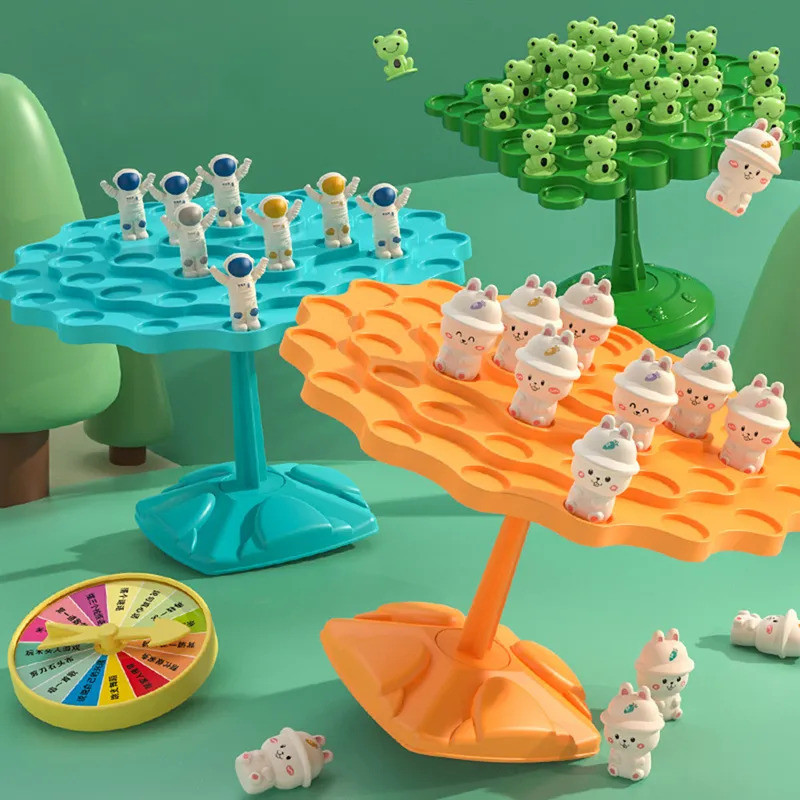 Fun Frog Balance Tree Children Montessori Math Toys Balancing Board Game Parent-child Interaction Ta