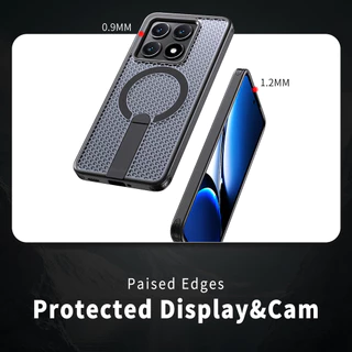 เคสโทรศัพท์ Xiaomi 17T 15T 14T Pro 17 Pro Max แบบแม่เหล็ก พร้อมที่ยึด ฟังก์ชั่นหลากหลาย ช่วยระบายความร้อน ทนทานกลางแจ้ง ป้องกันตกหล่น