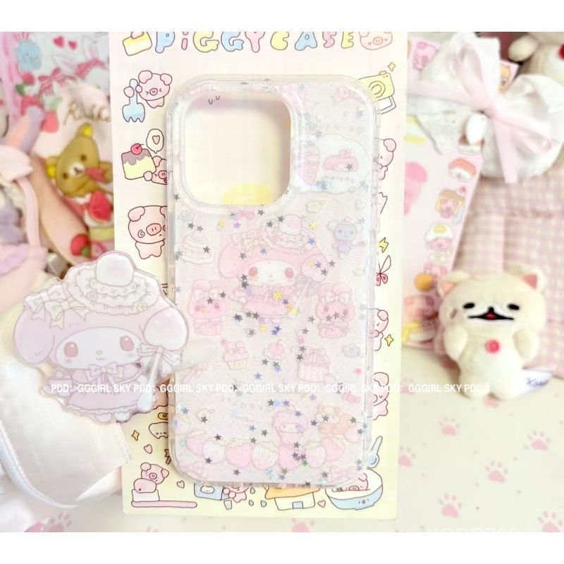 เคสโทรศัพท์เหมาะสําหรับiPhone 7 8 X XS XR XSMAX 11 12 13 14 15 16 17 Pro max Plus Air Star Sequins M