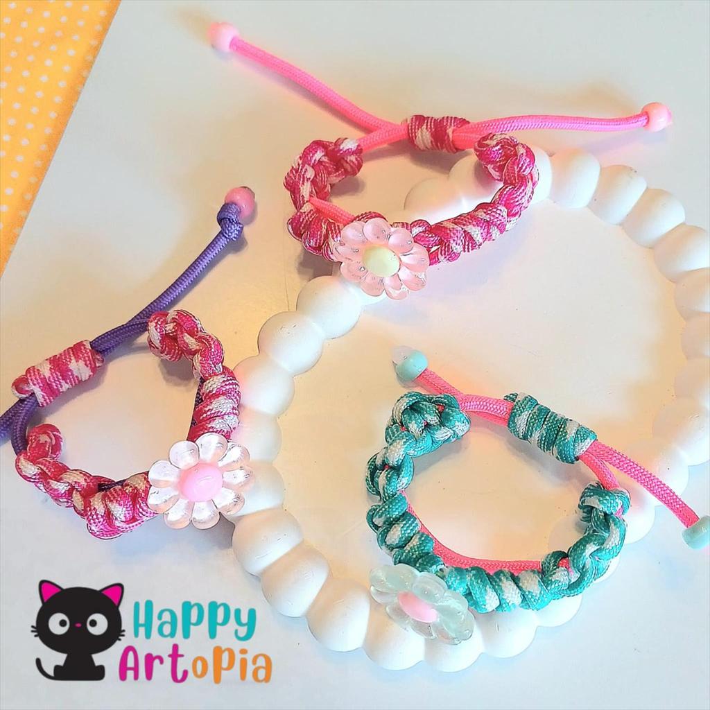 TOKOKUDC - TAC226 FRIENDSHIP BRACELET FLOWER FRIENDSHIP BRACELET MACRAME PARACORD FLOWER