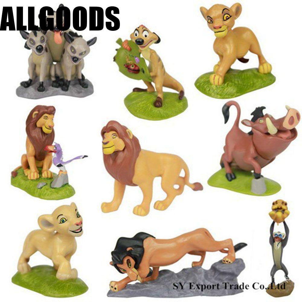 ALLGOODS Lion King Simba ตัวเลขการกระทํา PVC ตุ๊กตาของเล่นสะสม Lion King ตัวเลขของเล่น