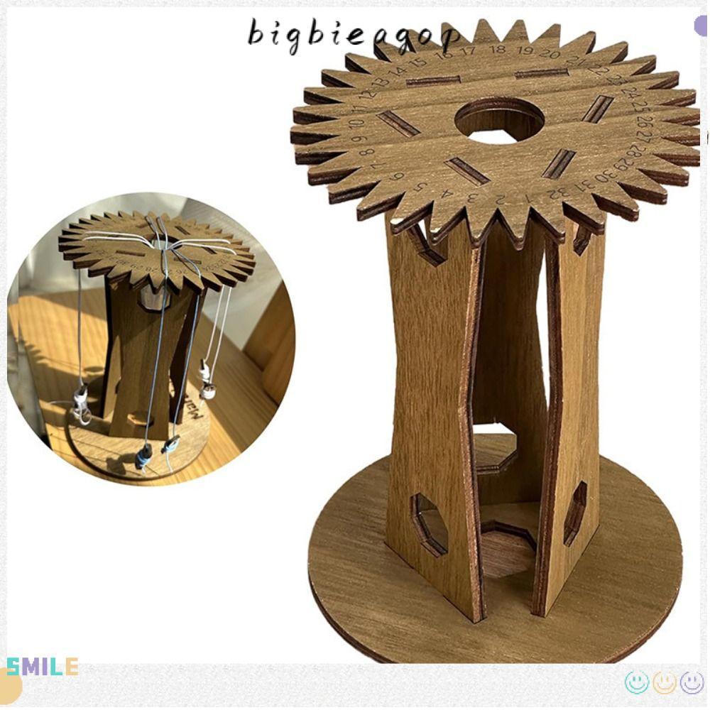 BIGBAEEP Kumihimo Marudai Disk, ไม้ DIY เชือกมือ Braiding Disk, Handmade แนวตั้งเชือกถักเครื่องมือไม