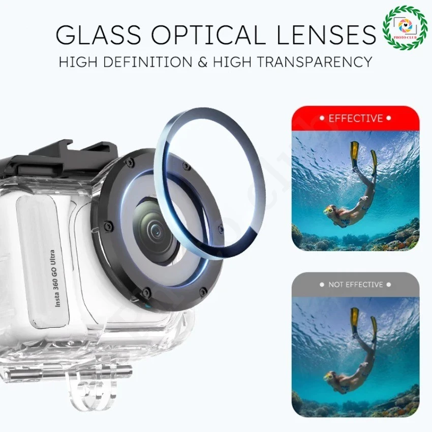 สําหรับ Insta360 GO Ultra เคสกันน้ําใต้น้ํา 50M ดําน้ําป้องกันกรณีสําหรับ 360 Go Ultra thumbnail 4