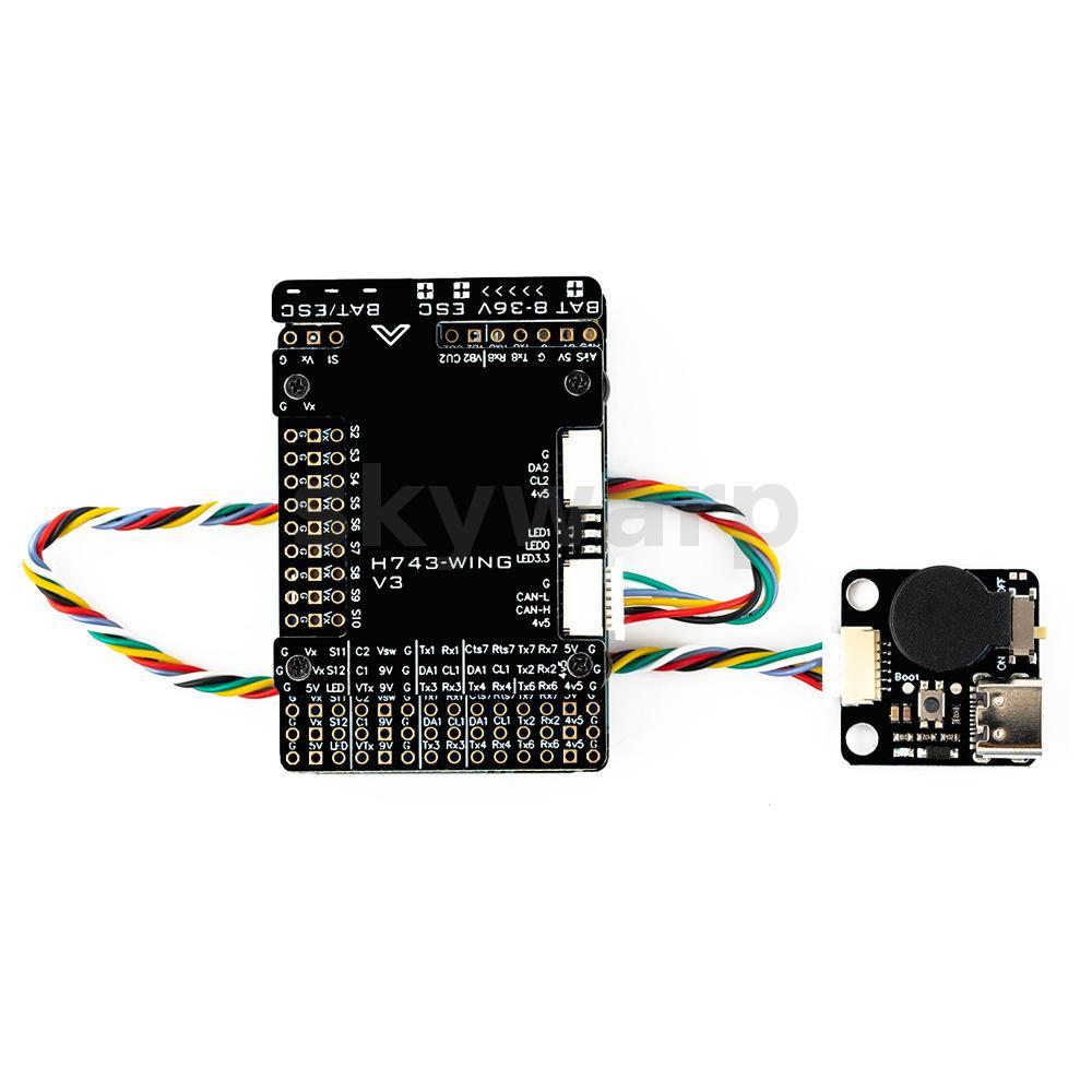 H743 WING V3 Dual Gyro Flight Controller รองรับเครื่องกําเนิดไฟฟ้าคู่และกล้องคู่สําหรับรุ่นเครื่องบิ