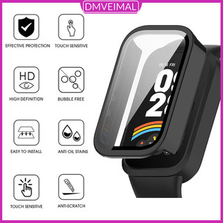 กรณีพีซีแก้วนิรภัย for Mi Band 9 Active / Redmi Band 3 Anti Gores ที่ครอบหน้าจอแบบฟูลคัฟเวจ แข็ง พร้อมกันชน