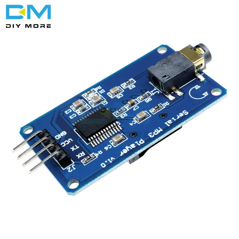 YX5300 UART ควบคุม Serial MP3 เครื่องเล่นเพลงโมดูลสําหรับ Arduino AVR ARM PIC CF Micro SD SDHC การ์ด