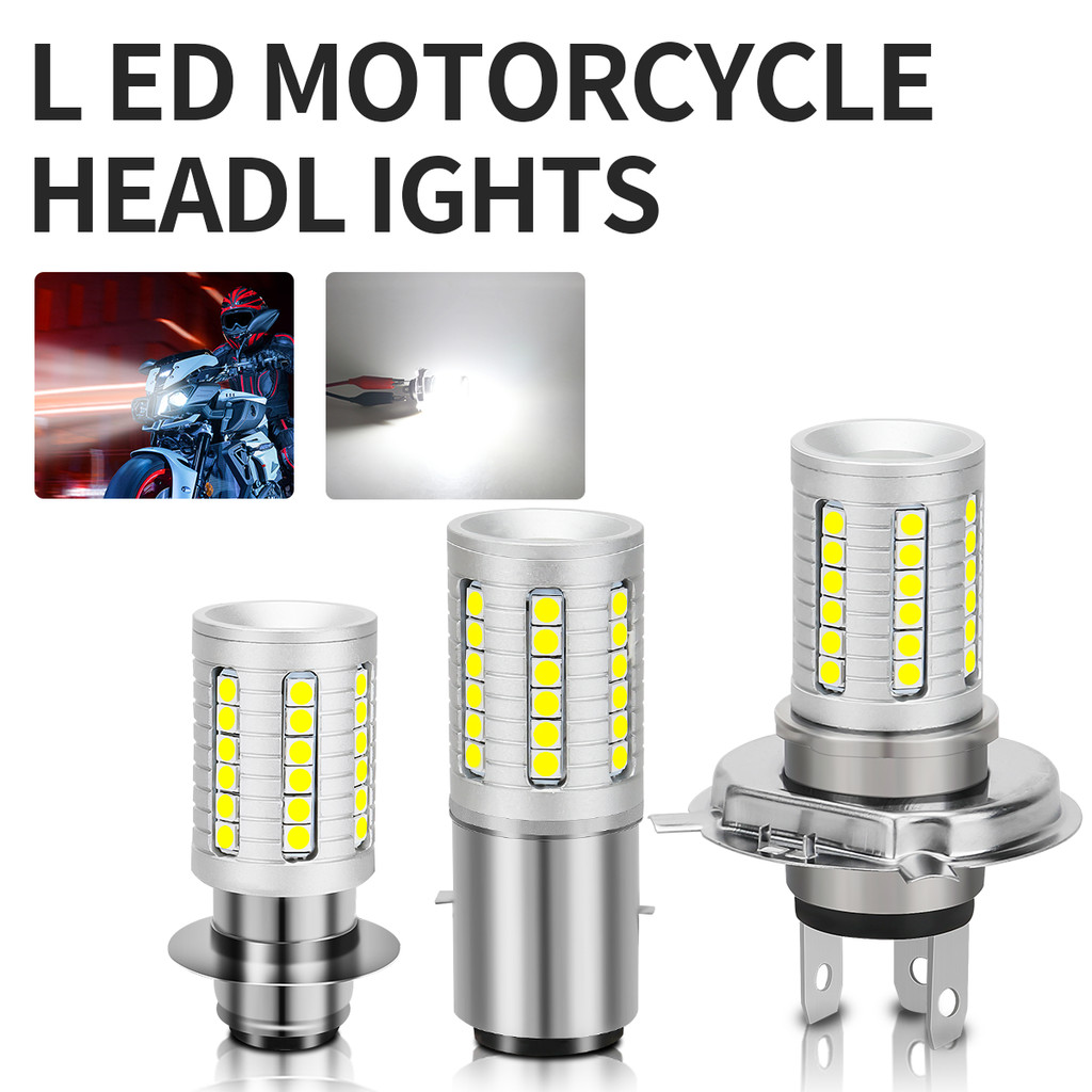 OKCATZONE H4 LED ไฟหน้ารถจักรยานยนต์ BA20D P15D Led Super Bright สูง/ต่ําไฟหน้า 45pcs 3030 ชิป 6000K