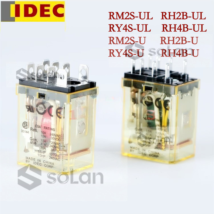 IDEC RM2S-UL-U RH2B-UL-U RY4S-UL-U RH4B-UL-U รีเลย์ระดับกลาง