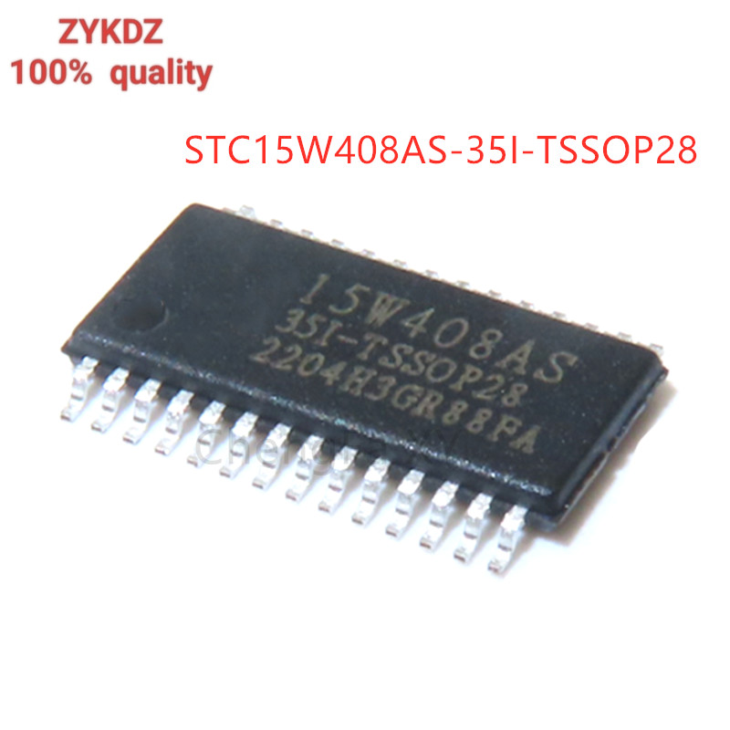 1PCS STC15W408AS-35I-TSSOP28 STC15W408AS 15W408AS ในสต็อก TSSOP-28