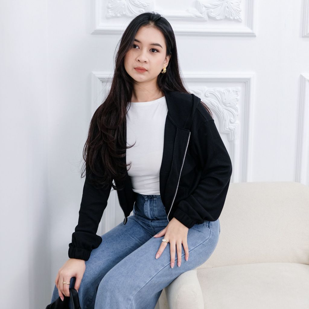 [GURLBUCKET] Aero Waffle Jacket / Jacket / Outer Waffle "เสื้อผ้าผู้หญิง"