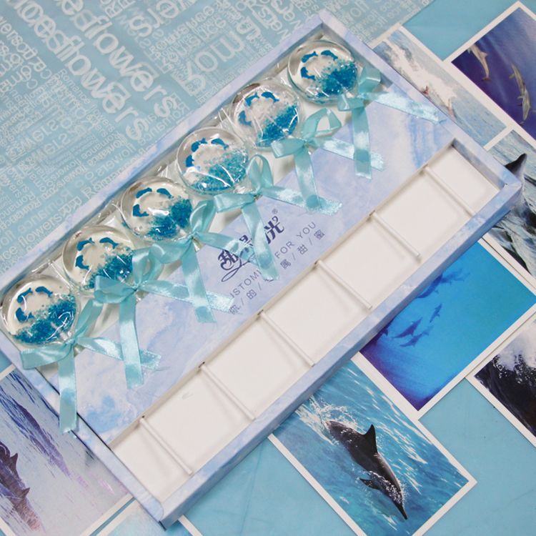 คริสตัลขนาดใหญ่ Star Candy Ocean Heart Dolphin Cherry Blossom Lollipop Creative วันเกิดชายหญิงเพื่อน