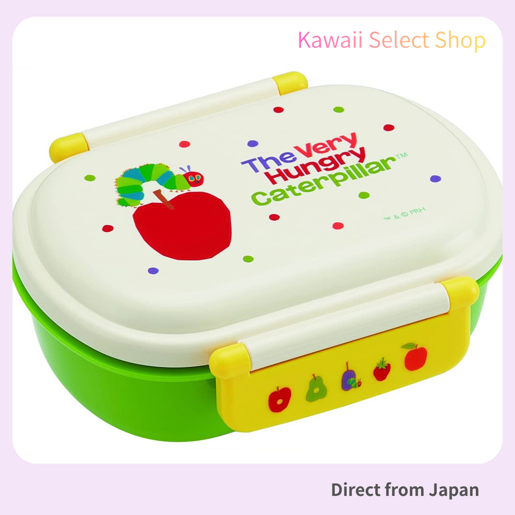 【Direct from Japan】กล่องข้าวเด็ก Skater ลาย The Very Hungry Caterpillar รุ่น QAF2BAAG-A | ความจุ 360