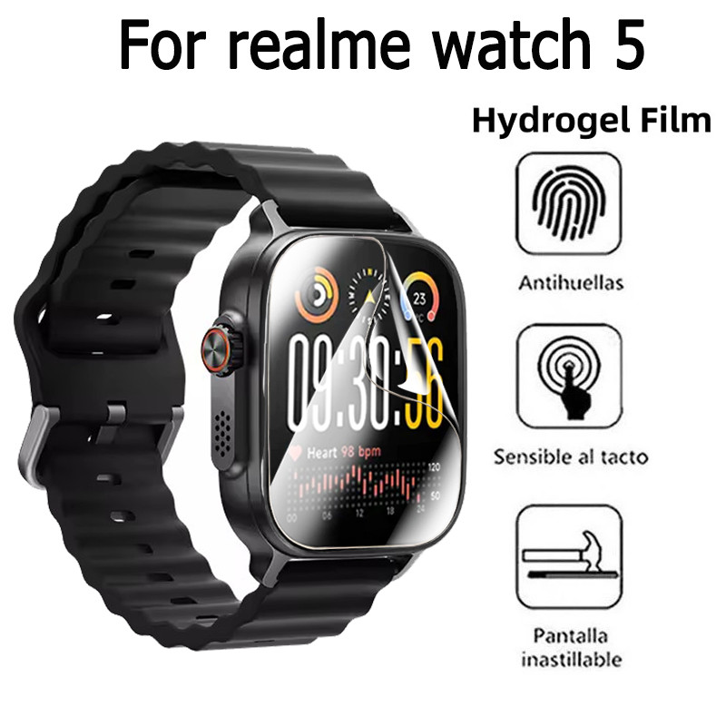 ฟิล์มกันรอย สําหรับ realme watch 5 ไฮโดรเจล ฟิล์มกันรอย ฟิล์ม Smartwatch