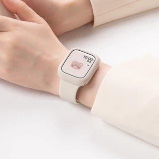 ฝาป้องกันหน้าจอซิลิโคนอ่อน for Apple Watch SE Ultra 3 2 Iwatch Series 11 10 9 8 7 6 5 4 49 46 42 45 44 40 41 38mm เคส