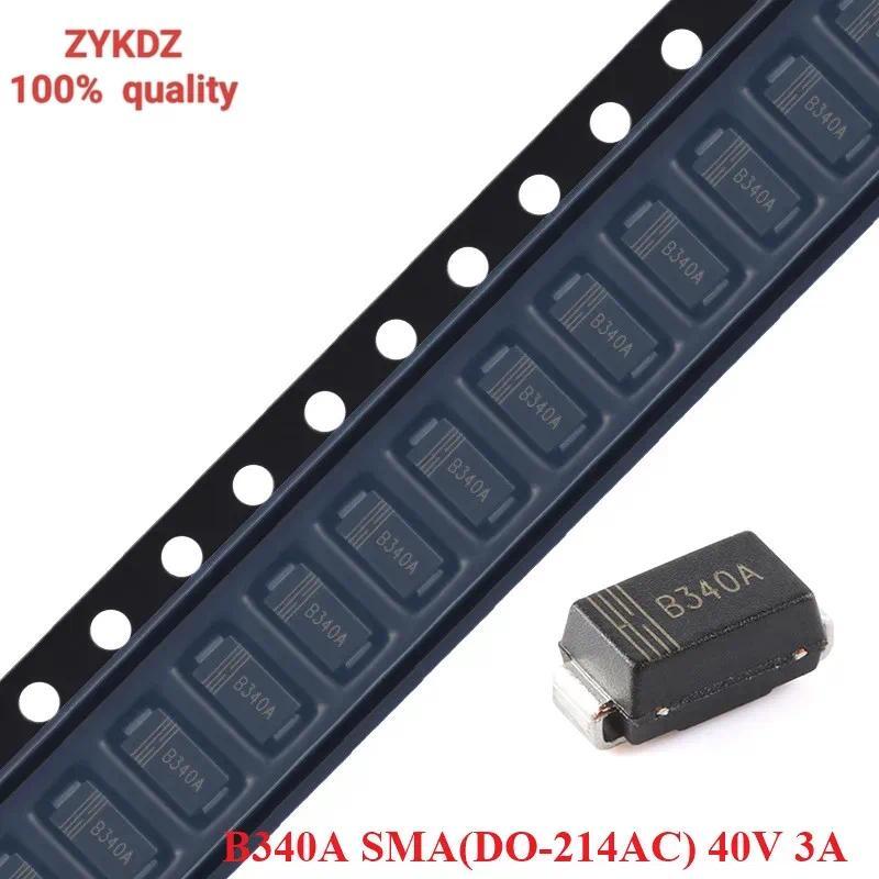 100 ชิ้น/50 ชิ้น B340A 3.0A B340 40V 3A SMA DO-214AC Schottky ไดโอด Diodo Barrier Rectifier