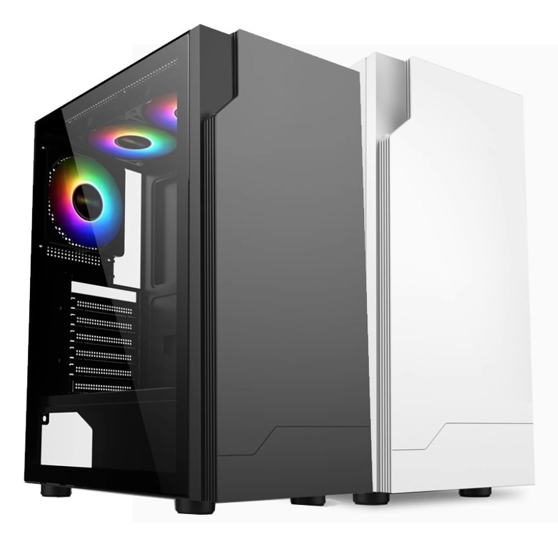 EVESKY X99 dual CPU dual-channelเมนบอร์ดX99เมนบอร์ดคอมพิวเตอร์กรณีคอมพิวเตอร์เดสก์ท็อปกระจกด้านข้างโ