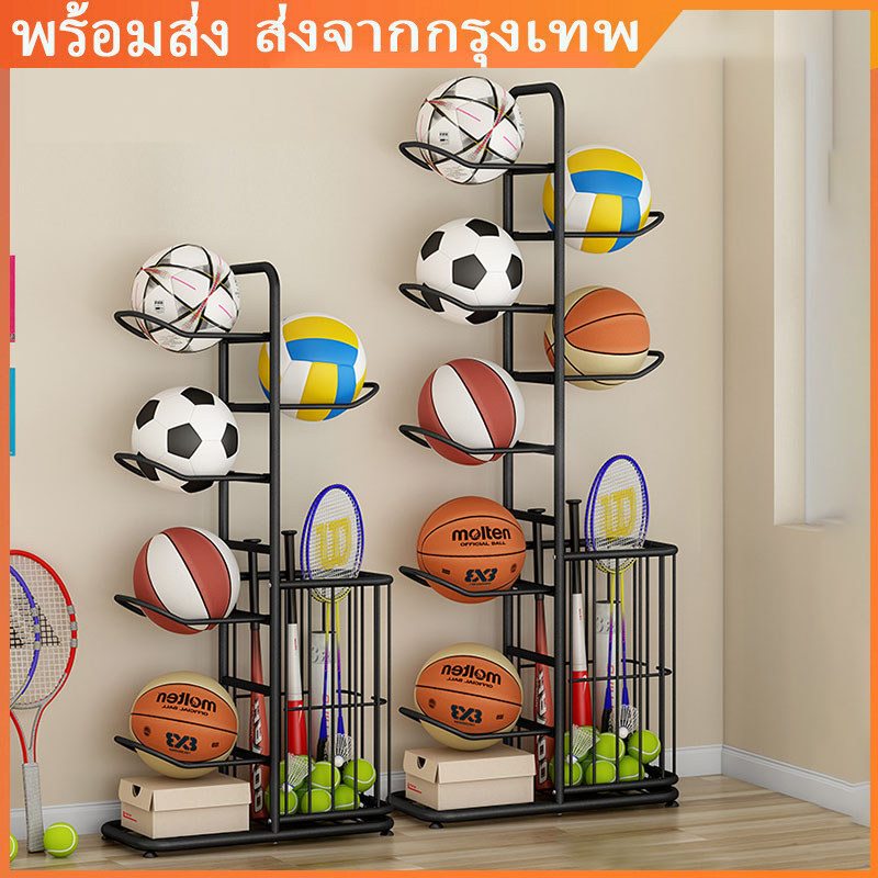 1.9/2.9ชั้นวางอุปกรณ์กีฬาแบบแนวตั้ง นวัตกรรมใหม่ สำหรับฟุตบอล บาสเกตบอล และวอลเลย์บอล ขาตั้งโชว์ในร่ม อเนกประสงค์