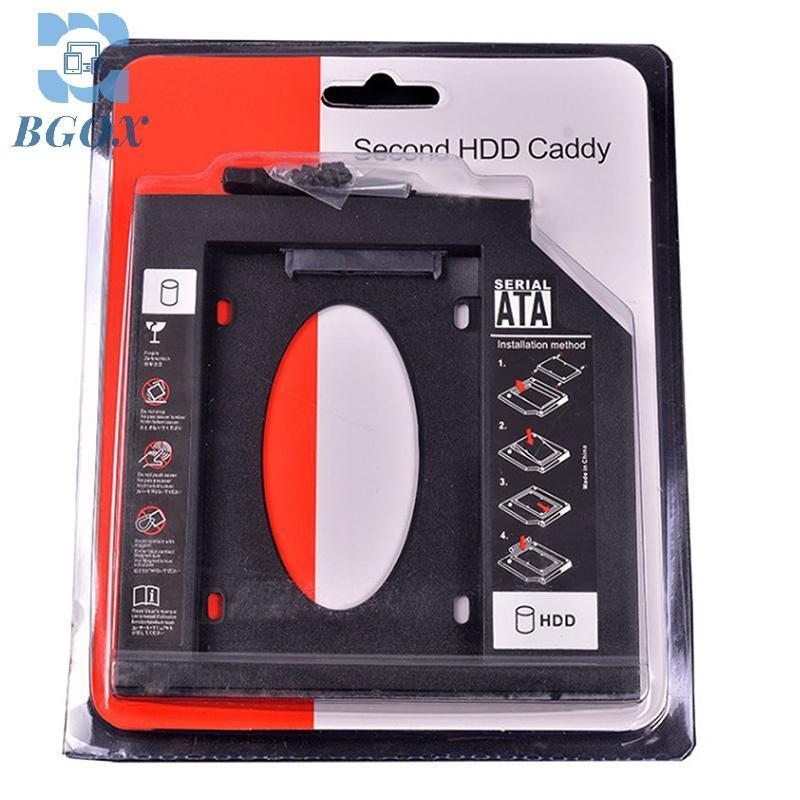 [BGOX] พลาสติก 9.0 มม.9.5 มม.12.7 มม.HDD Caddy SATA 3.0 ฮาร์ดดิสก์ไดรฟ์ SSD กล่องสําหรับแล็ปท็อป CD-