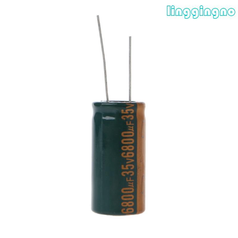 RR 35V 6800uF Capacitance Electrolytic Radial Capacitor ความถี่ต่ํา ESR