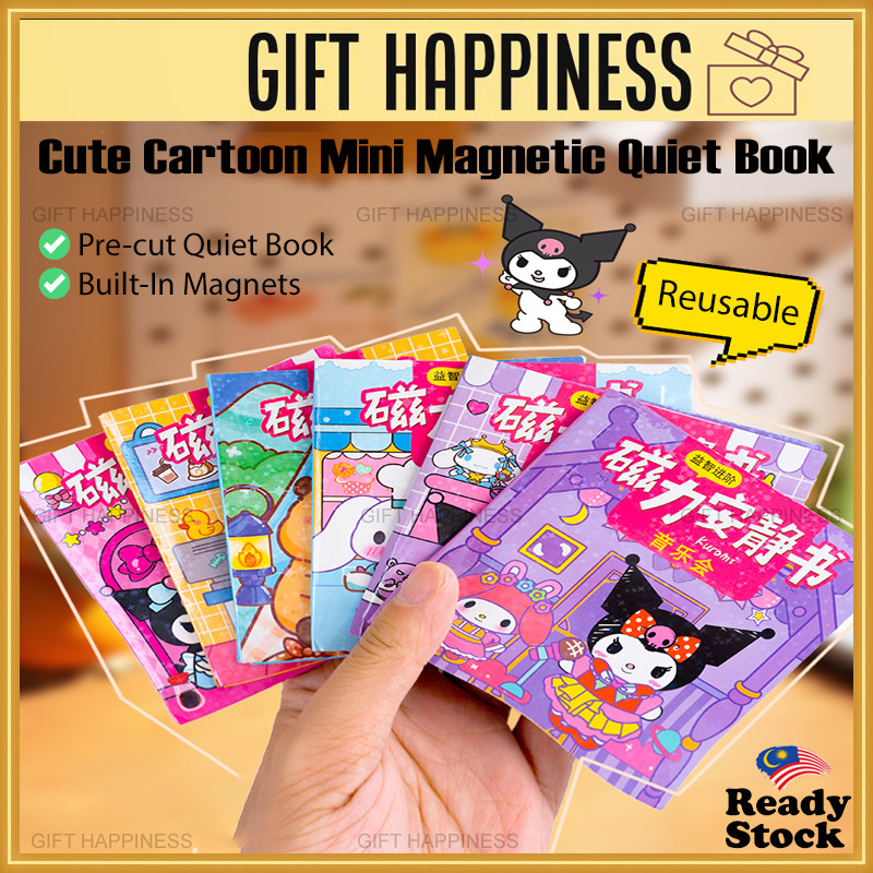 Themed Mini Magnetic Quiet Book – 2-Fold Capybara, Dress-Up Sticker Play Set Birthday Party Goodies 