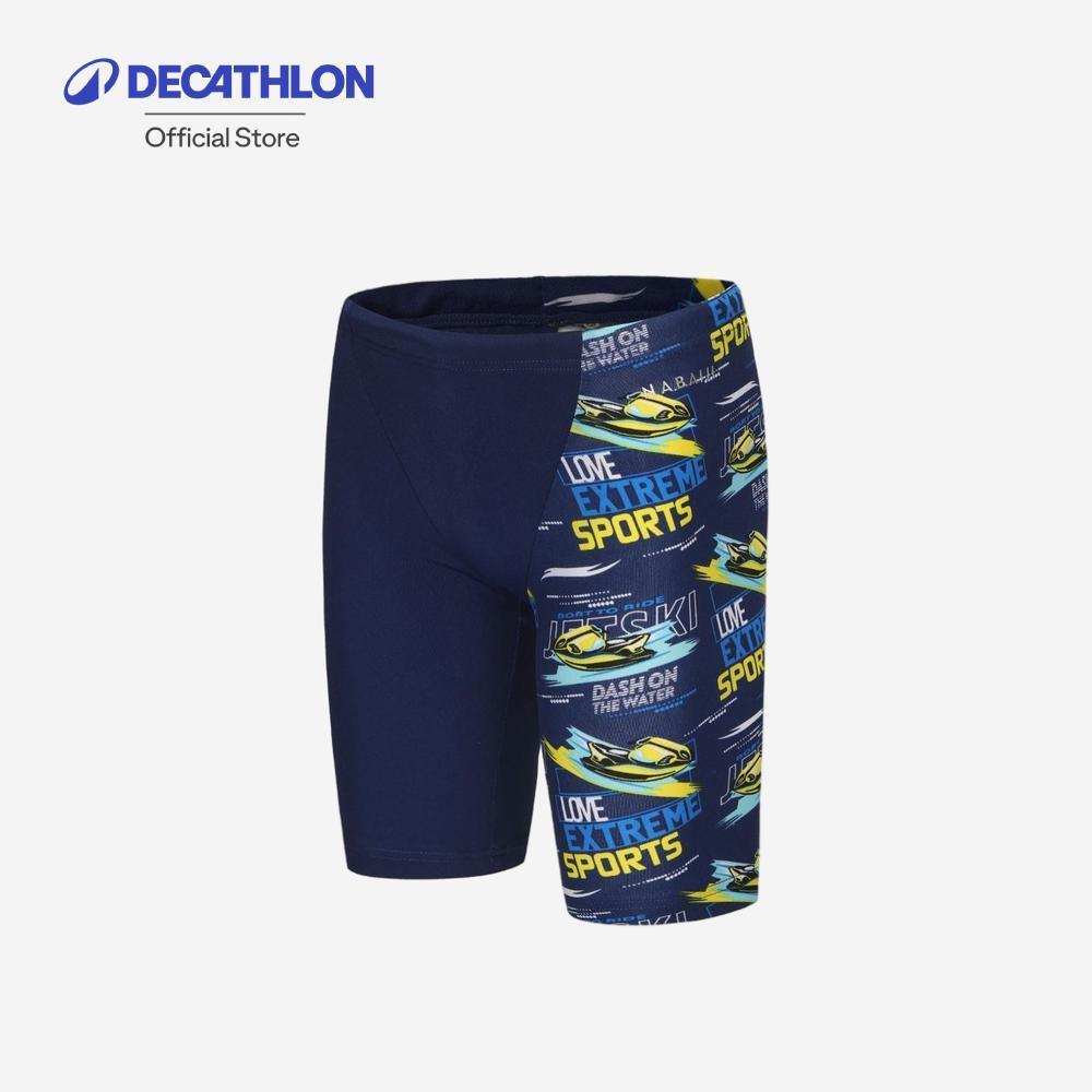 Decathlon Boys’ Swimming Jammer Swimsuit - 500 Fitib กางเกงว่ายน้ำทรงแจมเมอร์สำหรับเด็กผู้ชาย รุ่น 500 Fitib - Navy
