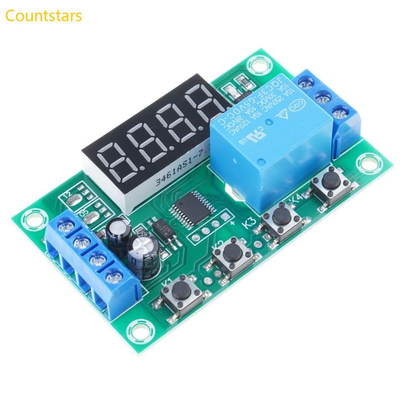 COU YYC-2S จอแสดงผล LED Automation Control Timer รีเลย์โมดูลปรับเวลา DELAY 5V 1-Way Cycle DELAY โมดู