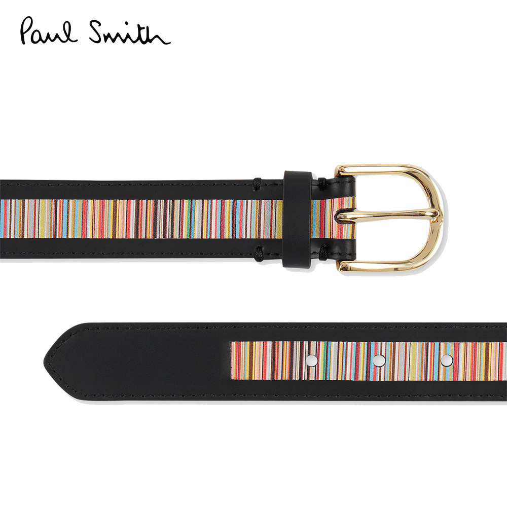 Paul Smith เข็มขัดผู้หญิง รุ่น W1A-7612-LSIGST-79 สี Black