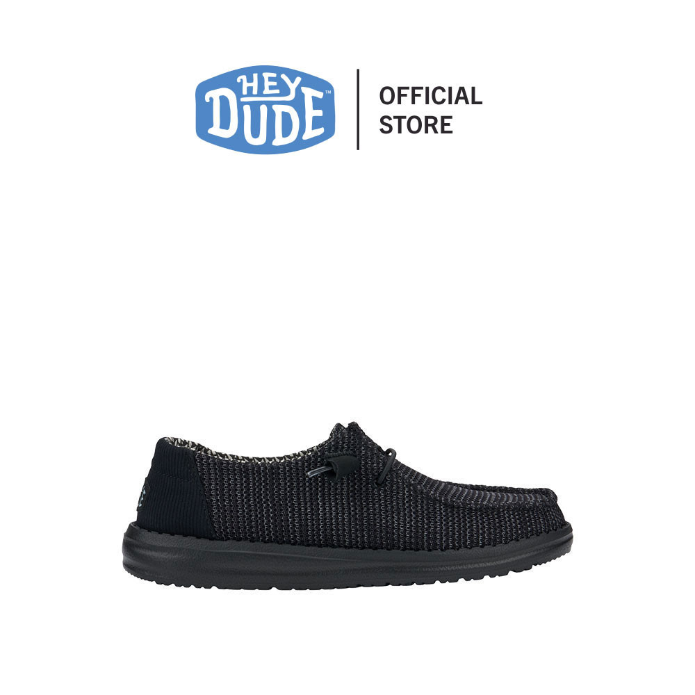 HEYDUDE รองเท้าลำลองผู้หญิง WENDY STRETCH SOX รุ่น 41878-060 - BLACK/BLACK