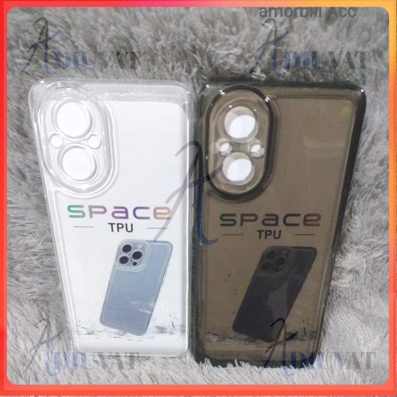 OPPO RENO 7Z/ 8z 4G/ 8Z 5G CLEAR SOFTCASE SPACE CLEAR BLACK TRANSPARENT SILICONE + กล้อง PROTECTOR