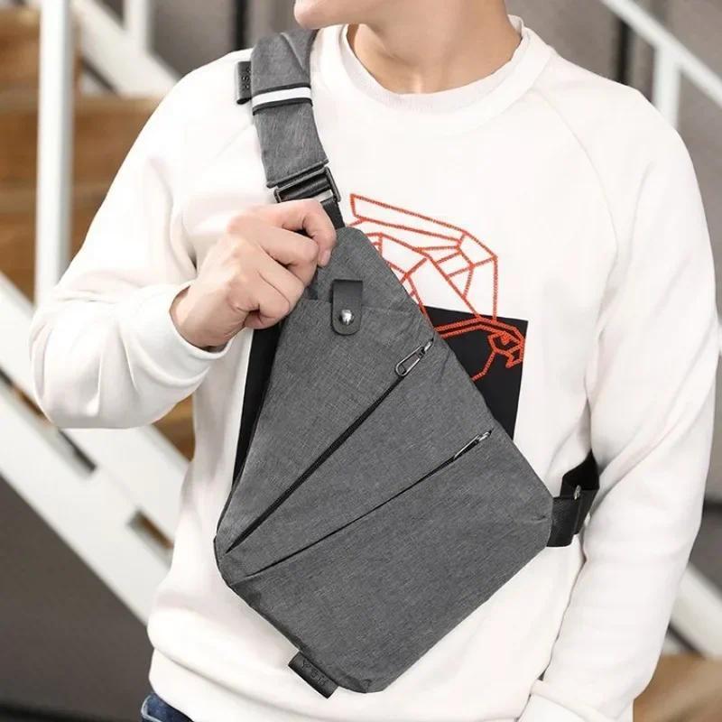 Travel Personal Anti-theft Crossbody Bag Sports Running Invisible Wallet Leisure Multi-functional Anti-splash Mens Chest Bag
