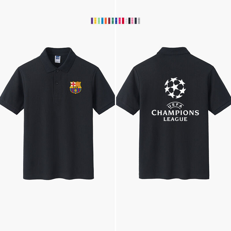 เสื้อสโมสรลาลีกา Real Madrid, Chelsea, Liverpool, Juventus สำหรับแฟนคลับ - เสื้อโปโลแขนสั้นคลุมคอดีไ