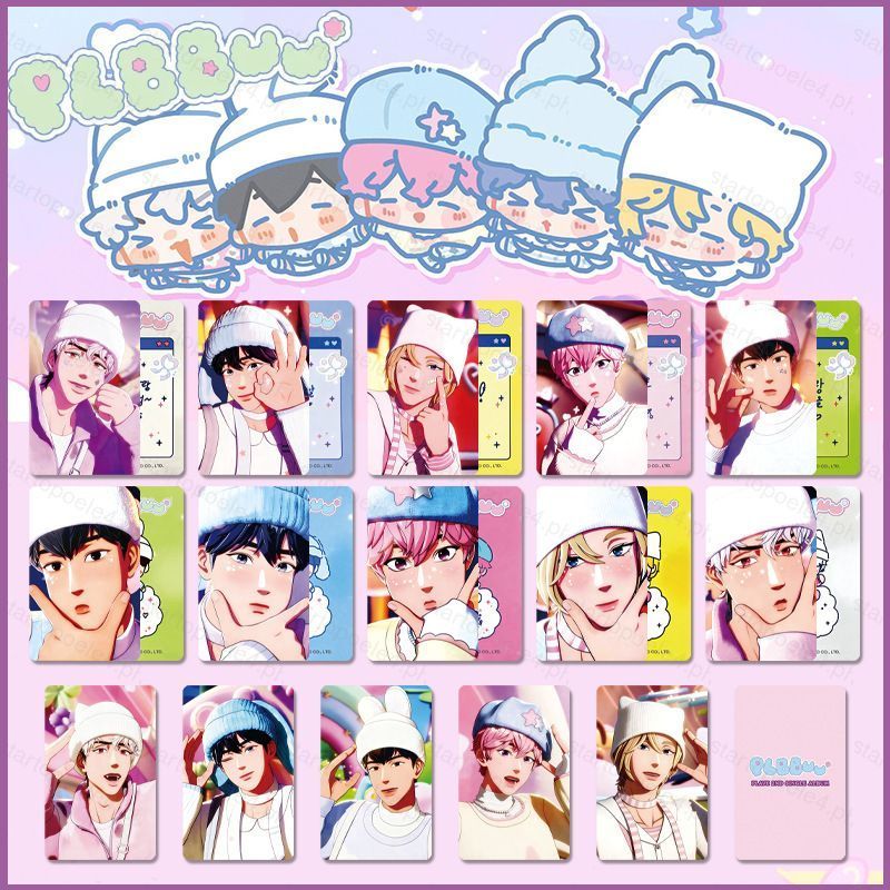 5 ชิ้น/เซ็ต PLAVE LOMO การ์ด 2nd อัลบั้มเดี่ยว PLBBUU โปสการ์ดคอลเลกชันดาวอุปกรณ์ต่อพ่วง