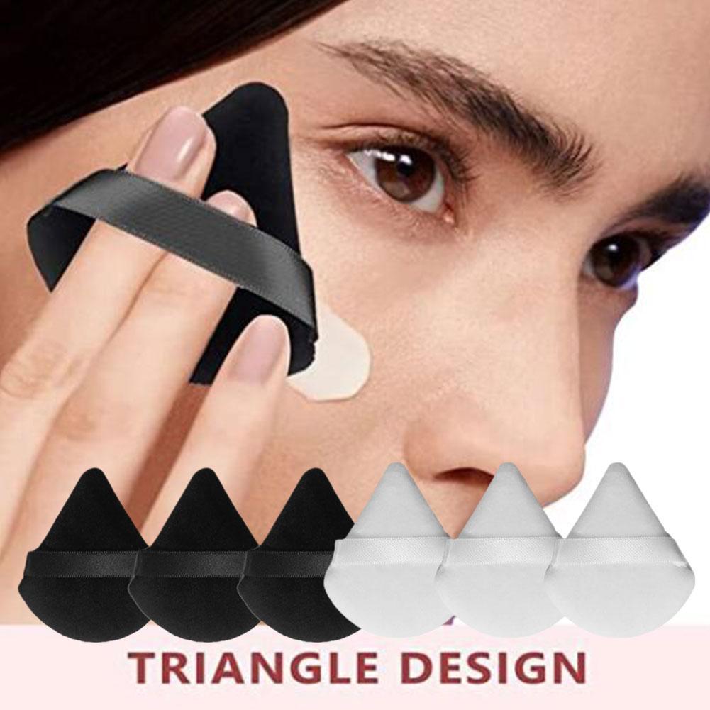 Triangle Powder Puff Face Makeup Applicator Beauty Sponge Foundation เครื่องมือแต่งหน้า B1m2