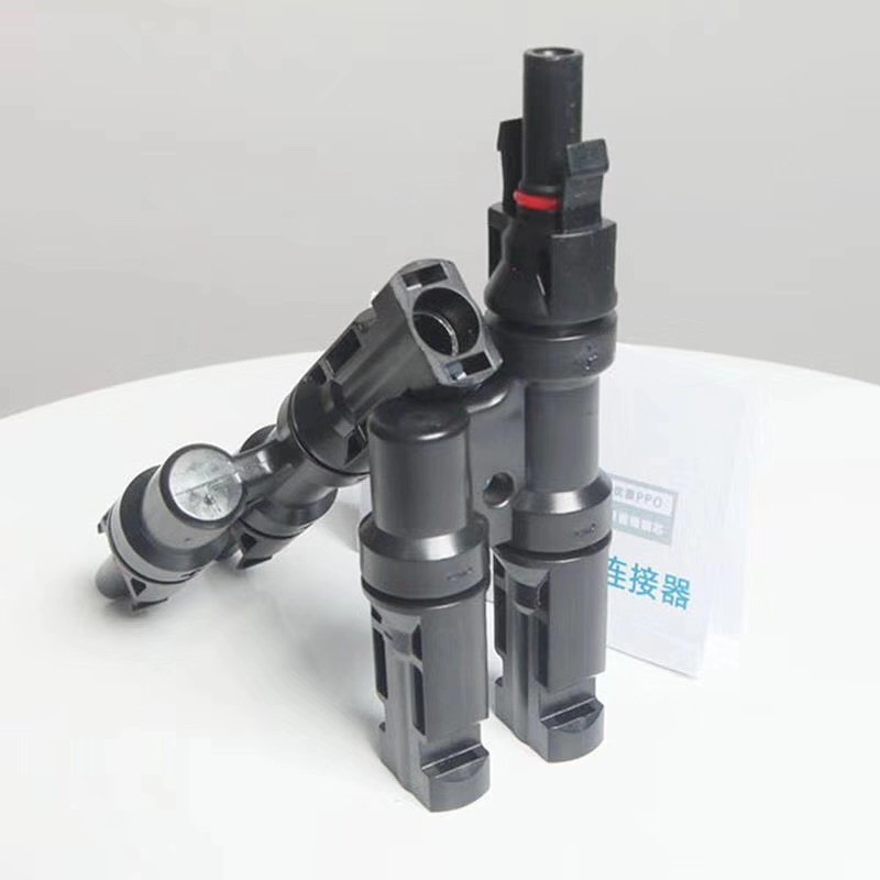 MC4 2to1 แผงพลังงานแสงอาทิตย์ T สาขา Y สาขาสาย Splitter Coupler Connectors
