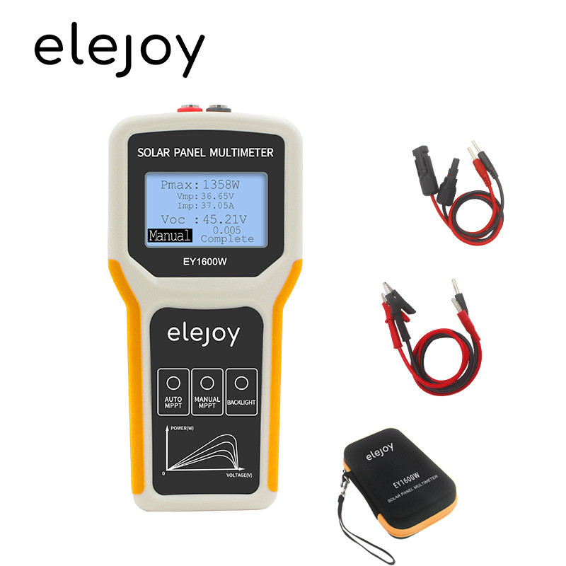 Elejoy Photovlusic แผงมัลติมิเตอร์ EY1800W 1600W 800W400B แผงโซลาร์เซลล์ส่วนประกอบ Power Test