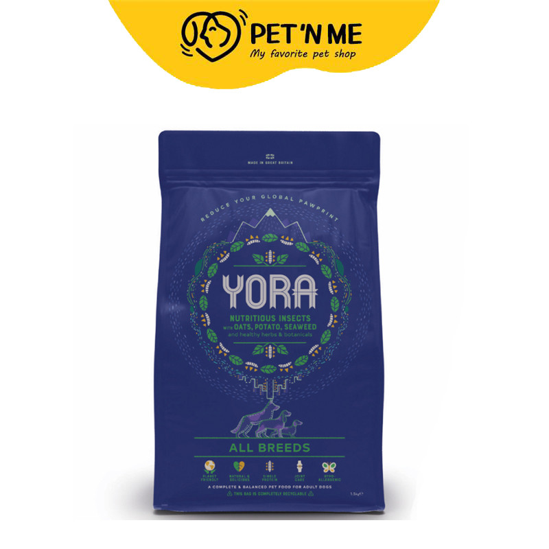 [จัดส่งจากร้านค้า] YORA โยรา อาหารเม็ด สำหรับสุนัขโตทุกสายพันธุ์ 1.5 kg [5060604230642]